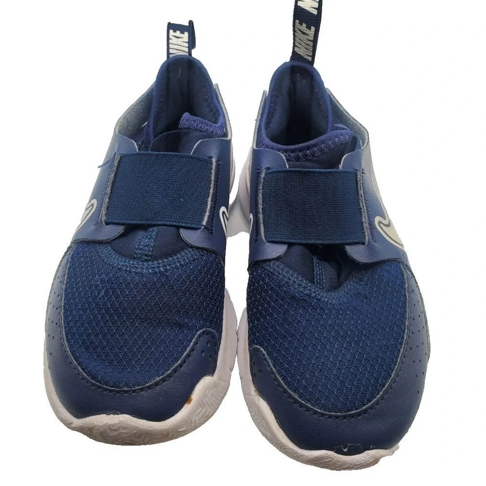 Nike Flex Runner 3 PS Navy White Kids Preschool Sz.10C Running Shoes FN1449-403